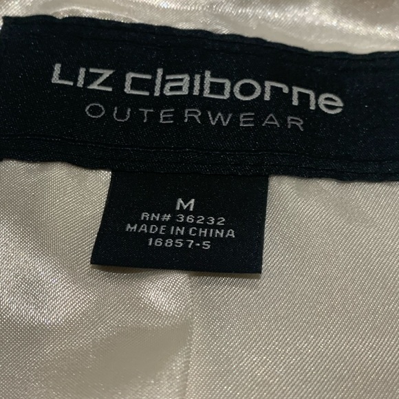 Liz Claiborne Faux Fur Chevron Coat - Ivory - Picture 2 of 4